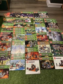 Lego Minecraft Bulk Minifigures Lot (25 Figs + 52 Set Manuals) Steve 21118 21117