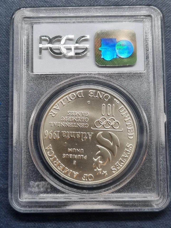 1996 D One Dollar Silver Commemorative PARALYMPICS - PCGS MS69 - #92453 - Image 2 of 2