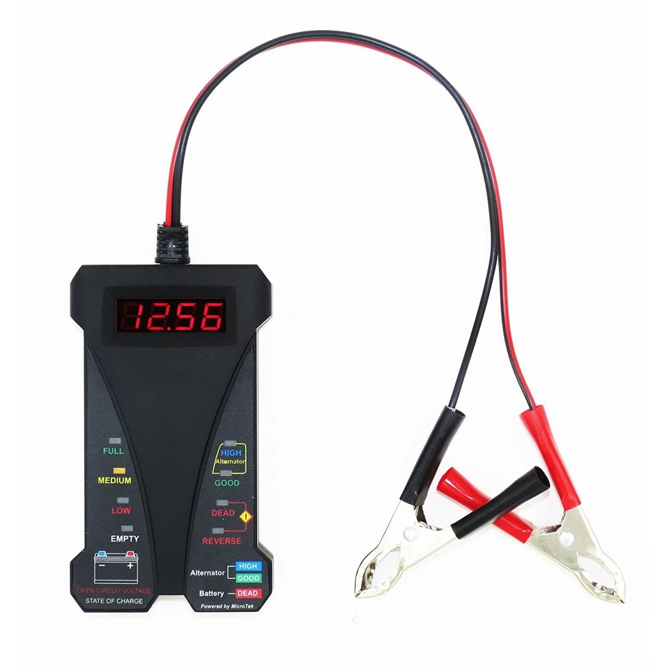 Professional Car Digital Battery Tester Voltmeter Charging System Analyzer Tool - Image 4 of 4