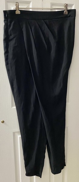 WITCHERY Ladies Baggy Black Work Business Formal Harem Dress Pants Size 12