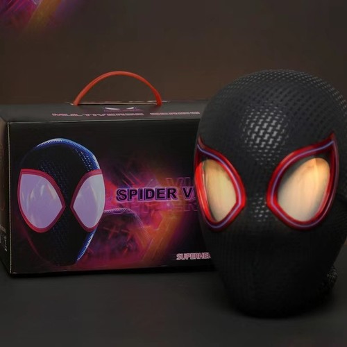 Spiderman-Maske mit Ring Fernbedienung Augen schließen blinzelnde Lumineszenz - Bild 4 von 17