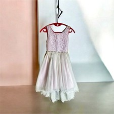 American Princess Girls Hi/Low Lace Dress Size 12 Formal