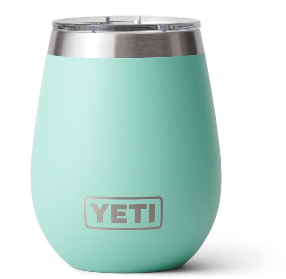 YETI Rambler Wine Tumbler, Vacuum Insulated Stainless Steel Tumbler with (S9h)