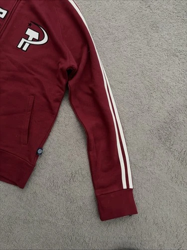 CCCP Russia Soviet Sickle Full Zip Jacket Men's L Red Sweatshirt image 2