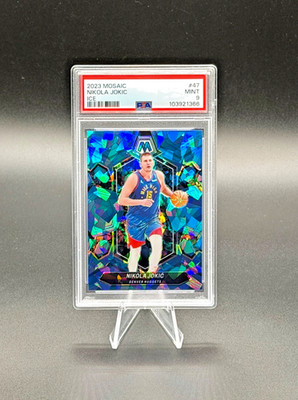 NIKOLA JOKIC 2023-24 Panini Mosaic #47 Ice Prizm 023/125 PSA 9 Mint