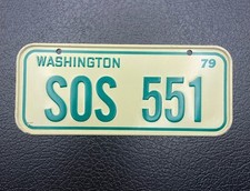 Washington Bicycle License Plate