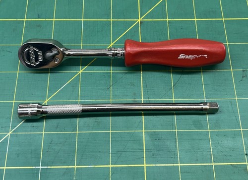 1/4" Drive Dual 80T Hard Long Handle Ratchet 100th Anniversary THLD72 + 6” Ext