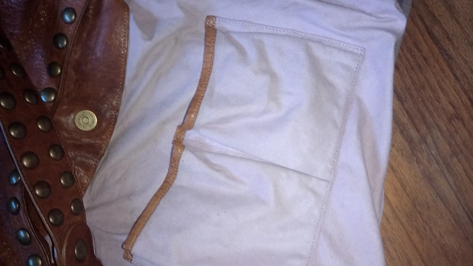 Bolso de cuero vintage Kooba Jillian hobo con herrajes de latón Foto 4 de 4