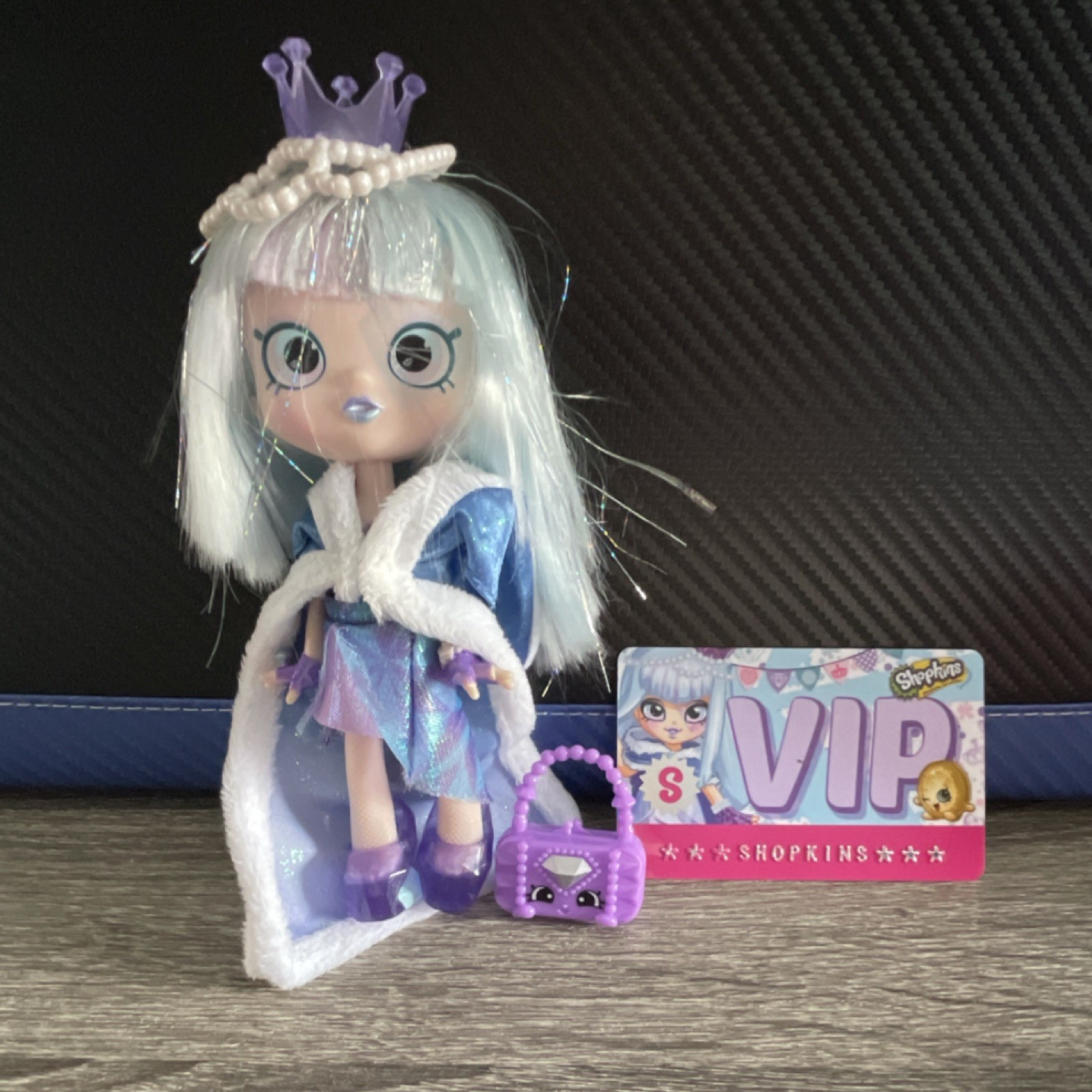 Shopkins Gemma Stone Doll with Purse and VIP Card SHOPKINS M