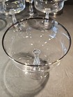 Discontinued Noritake Rhythm Set 8 Champagne/Tall Sherbet Glasses Platinum Trim — photo 3