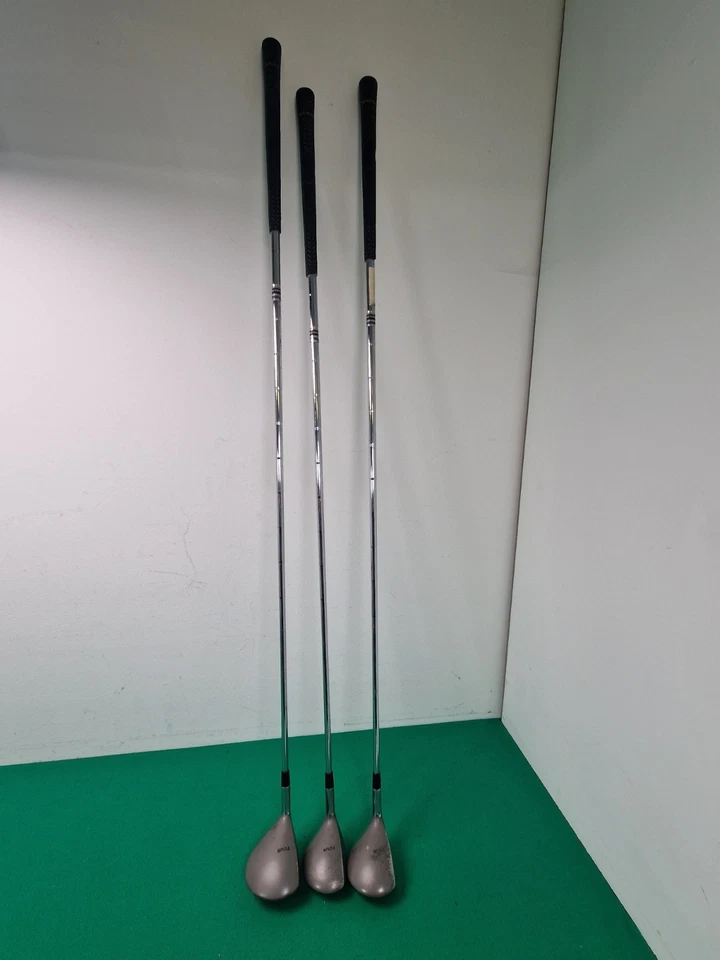 Men's Vintage Greg Norman SPALDING R/H 5 3 & 1 Driver Metal Wood Golf Club Set - Image 2 of 4