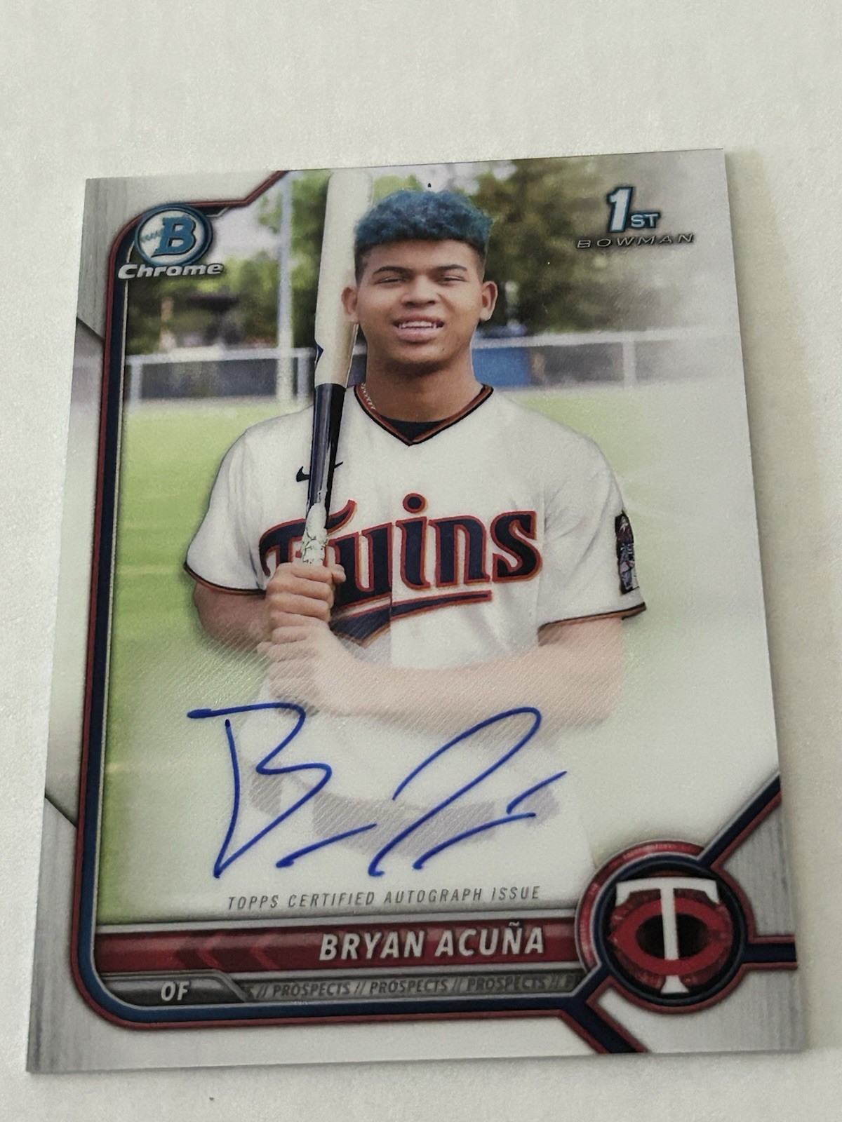 2022 Bowman Chrome CPA-BA Bryan Acuna Rookie Certified Auto Minnesota Twins