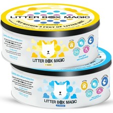 Cat Litter Deodorizer Jar 1 Fresh Scent and 1 Fragrance Free, 16 Oz, Pack of...