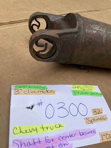 Front Section Of 2pc Drive Shaft 30” LONG, 32 SPLINE, 1” Caps, Poss Chevy Truck - Picture 13 of 13