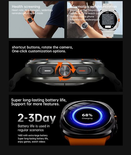 4G full network smart watch | dual-mode GPS+AMOLED screen+health monitoring - Picture 7 of 15