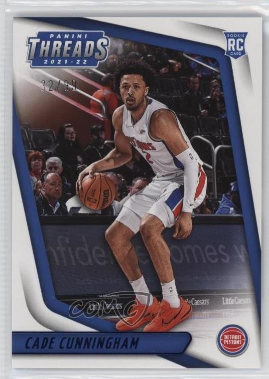 2021-22 Panini Chronicles Threads Blue 32/99 Cade Cunningham #79 Rookie RC ez6