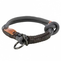 Trixie BE Nordic Zug-Stopp-Halsband - Dunkelgrau - 35 Cm