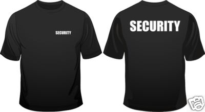 Security Staff Door Man Club In All Sizes Crew Neck Men Loose Fit Cotton T-Shirt