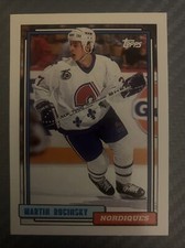 1992-93 Topps Nordiques Hockey Card #523 Martin Rucinsky