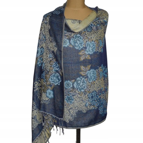 Pashmina Style Damen Schal Stola Damenschal Tuch mit Fransen 170x70 cm 29.04 - Picture 3 of 3