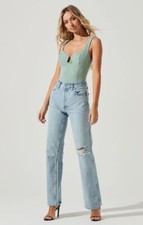 Aria 292264 Women's Bustier Bodysuit Sage Size S