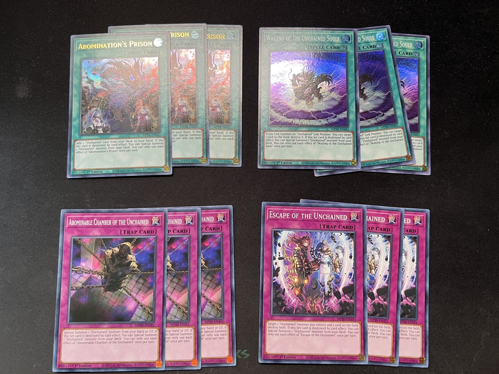 YUGIOH Unchained Abomination MP20 Deck Core MP20-EN175 MP20-EN182 | eBay