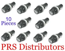 Panel Mount Chassis Fuse Holder Base 5x20mm Glass Fuse Screw-Off Type 10 Pieces