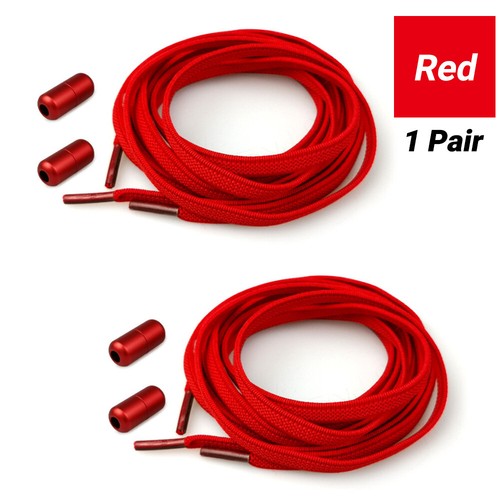 No Tie Shoelaces Lazy Laces Locked Elastic Shoe Lace Sneakers Sports Kids Adults - Picture 18 of 20