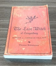 The Last Witch of Langenburg Thomas Robisheaux ARC Uncorrected Proof 1st Edition