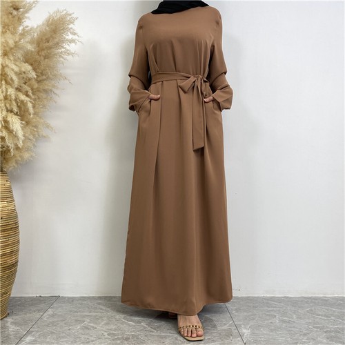 Ramadan Abaya Dubai Women Maxi Dress Muslim Islamic Kaftan Dress Loose Cocktail - Picture 10 of 71