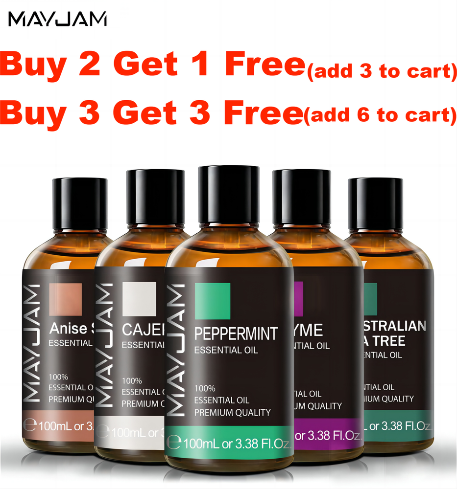 MAYJAM 100 mL Essential Oils 100% Pure & Natural Therapeutic Grade Aromatherapy