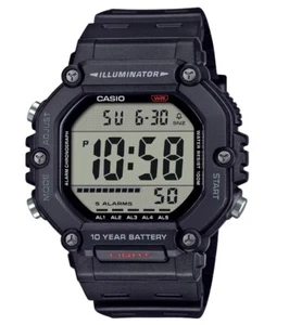 Casio AE-1600H-1A Digital Watch WR100 10 Year Battery Alarm LED Illuminator NEW