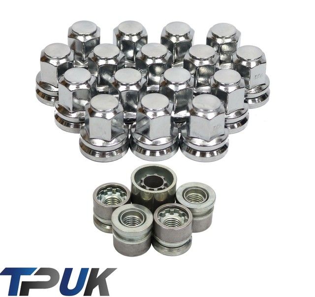 FORD TRANSIT CHROME WHEEL NUT SET 16 + LOCK nut x4 + KEY MK6 MK7 0014