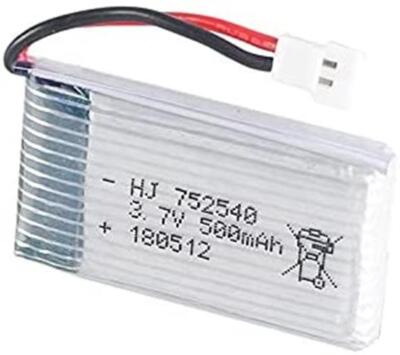3.7V 500mAh LiPo Battery for Syma X5/X5C/X5SC/X5SW Cheerson CX-30W Energy Eff...