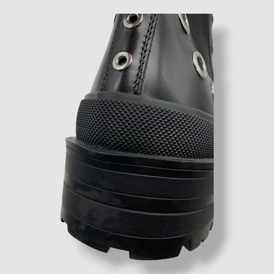 $1150 Alexander McQueen Men\'s Black Stack Chelsea Eyelet Detailed Boot Shoes 41 $1150 Alexander McQueen Men main image 4