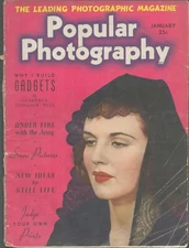 JANUARY 1940 POPULAR PHOTOGRAPHY MAGAZINE- KODAK AD - GREAT ADS