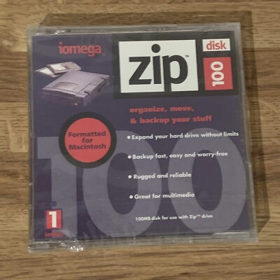 SHIPS SAME DAY iomega 100MB ZIP DISK FORMATTED FOR MAC | eBay