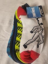 Fortnite Socks Brand New Boys Large 4-10 Rare Gaming Gift 5-Pack