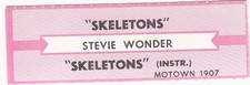 Juke Box Strip Stevie Wonder - Skeletons / Skeletons (Instr.)