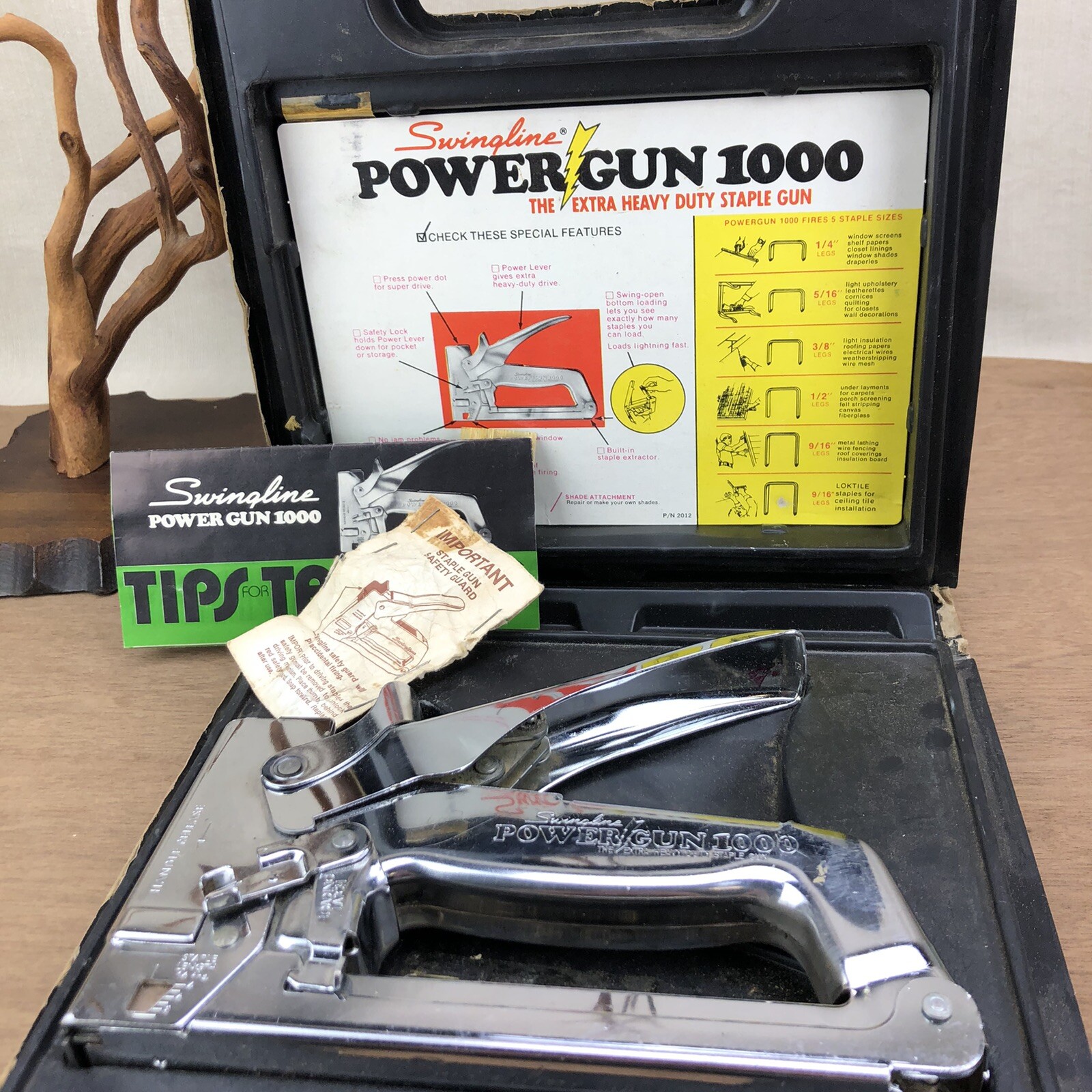 Swingline PowerGun 1000 Vintage Heavy Stapler & Power Gun Staples eBay