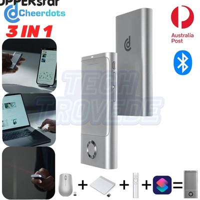 Cheerdots Wireless Air Mouse Presenter Trackpad Laser Pointer Clicker Bluetooth