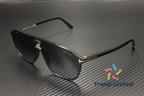 Tom Ford FT1026 01D Plastic Shiny Black Smoke Polarized 61 mm Men's Sunglasses