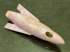 Vintage Soviet Union Plastic Children's Rocket Spaceship Whistle Toy 1970s