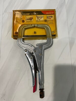 Locking C-Clamps, Round Tip, (Throat Depth 3-1/4)(Opening 4), PR115, Strong Hand