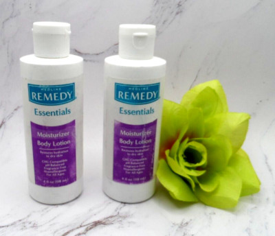 Medline Remedy Essentials Moisturizer Body Lotion Hydrates Dry Skin 4 oz x 2