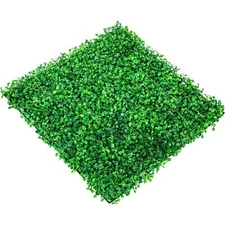 12PC 10x10"Artificial Boxwood Panel, Boxwood Hedge Wall Mat Privacy Hedge Screen