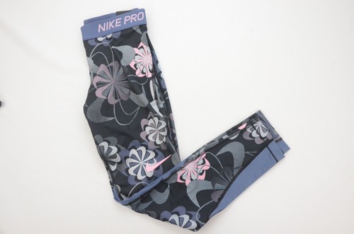 Nike Pro Training Leggings Blue Youth Size M-XL New with Tags 939005 010 - Picture 5 of 5