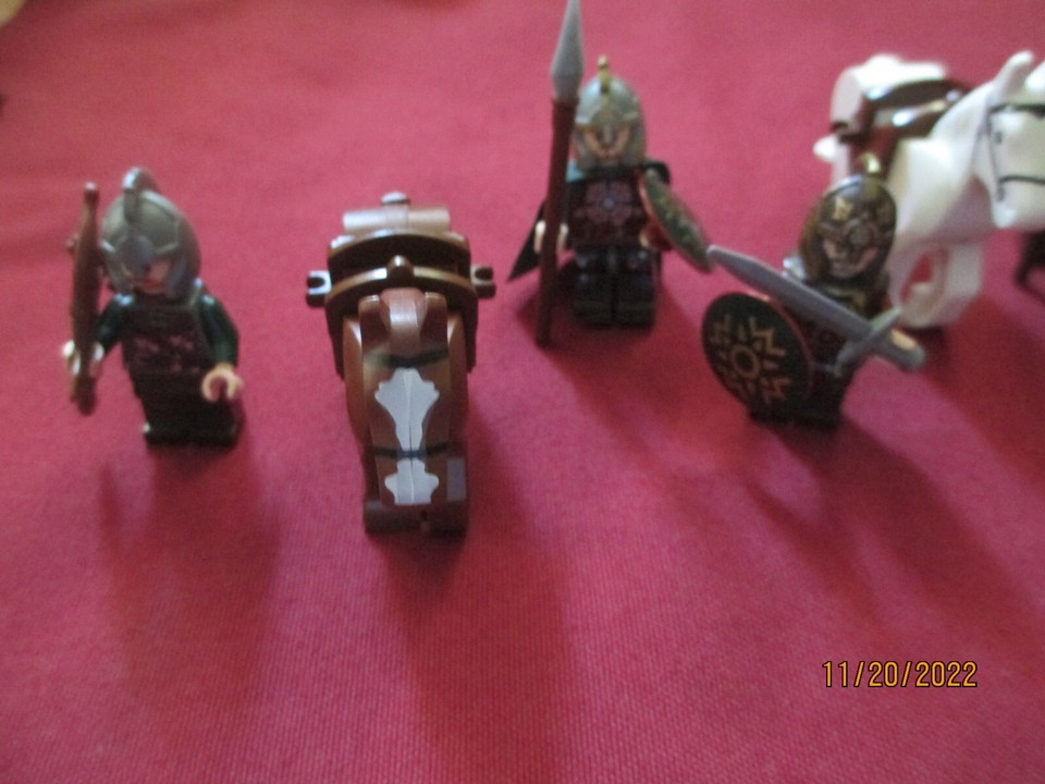 LEGO LOTR/HOBBIT Minifigures Lot. King Theoden ,Eomer, Rohan Soldiers ...