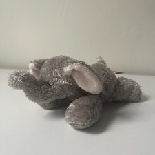 Aurora World Ellie Gray Elephant Very Soft Stuffed Plush Animal Mini Flopsie 8"