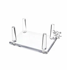 3.4" Four-Peg Display Stands Holder for Hunting Decoys Minerals & Fossils 6 Pack